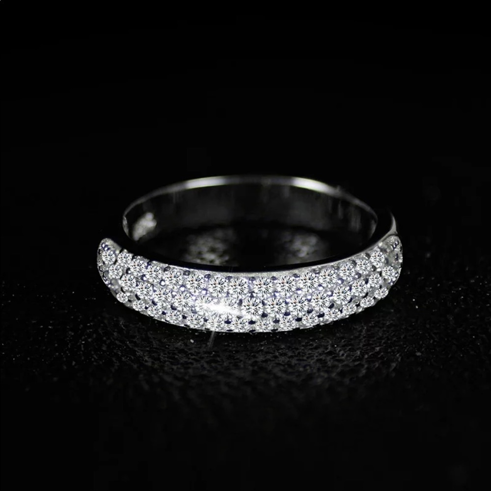 NEW 925 STERLING SILVER 2 CT DIAMOND ENGAGEMENT RING - Picture 6 of 6